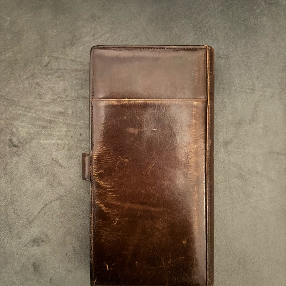 Tumi Brown Leather Wallet Organizer - Picture 4 of 4